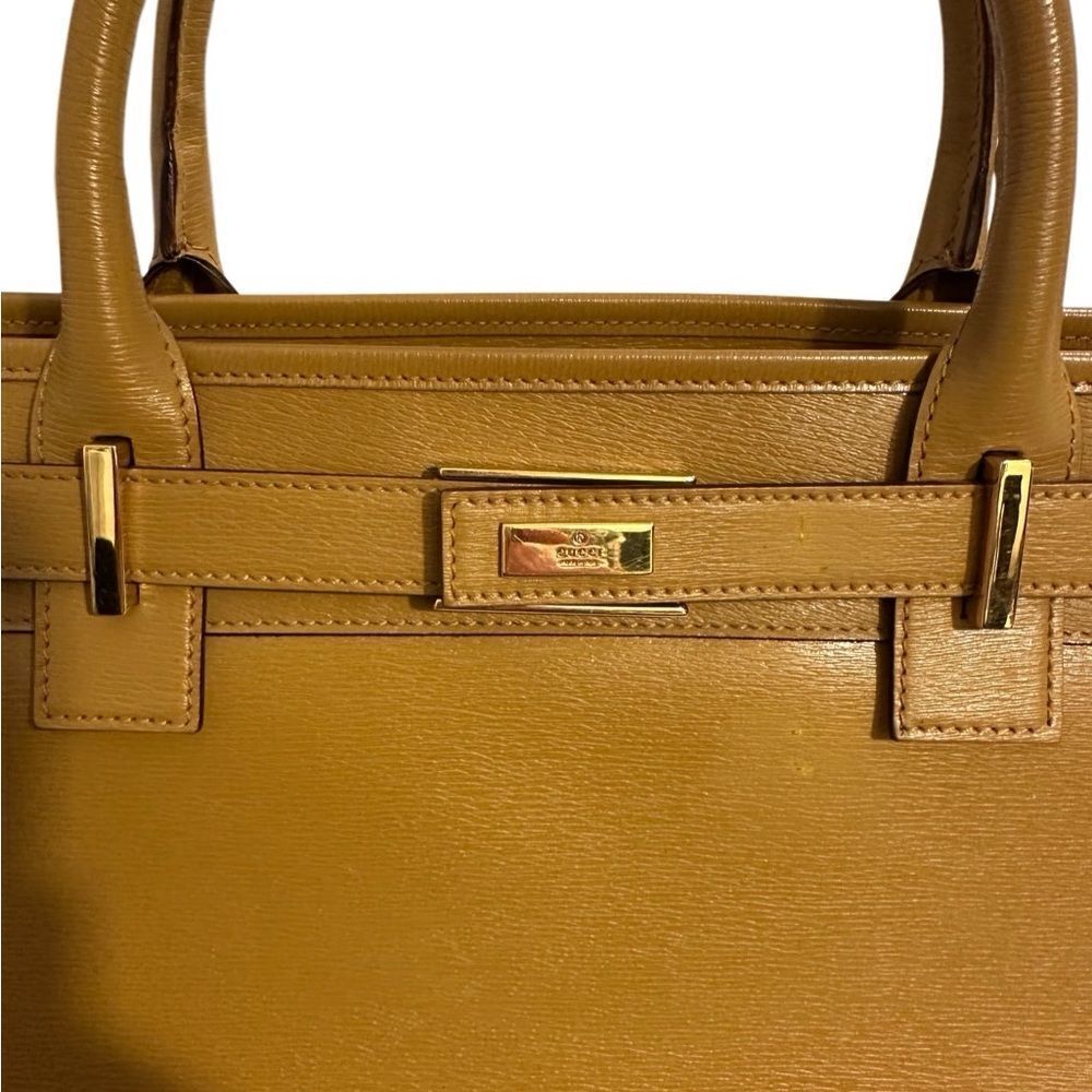 Gucci Kelly Brown Leather Handbag - Picture 10 of 15